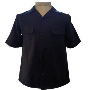 Men's shirt vintage short sleeve 2 pocket flap brand new plus free earring set.